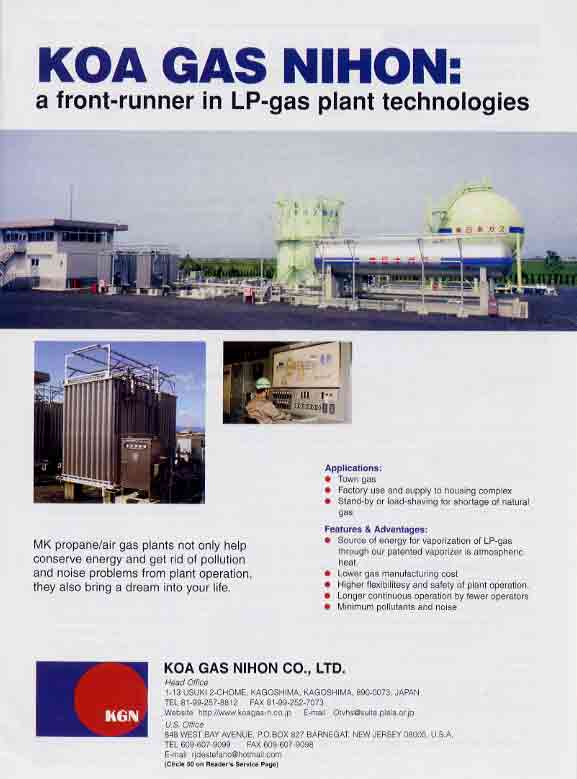 June of 2003 Issue of Butane-Propane News MK 13A Propane-Air Gas Manufacturing Process